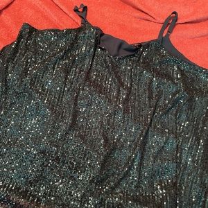 Sophie Swing Cami - Sequin Green